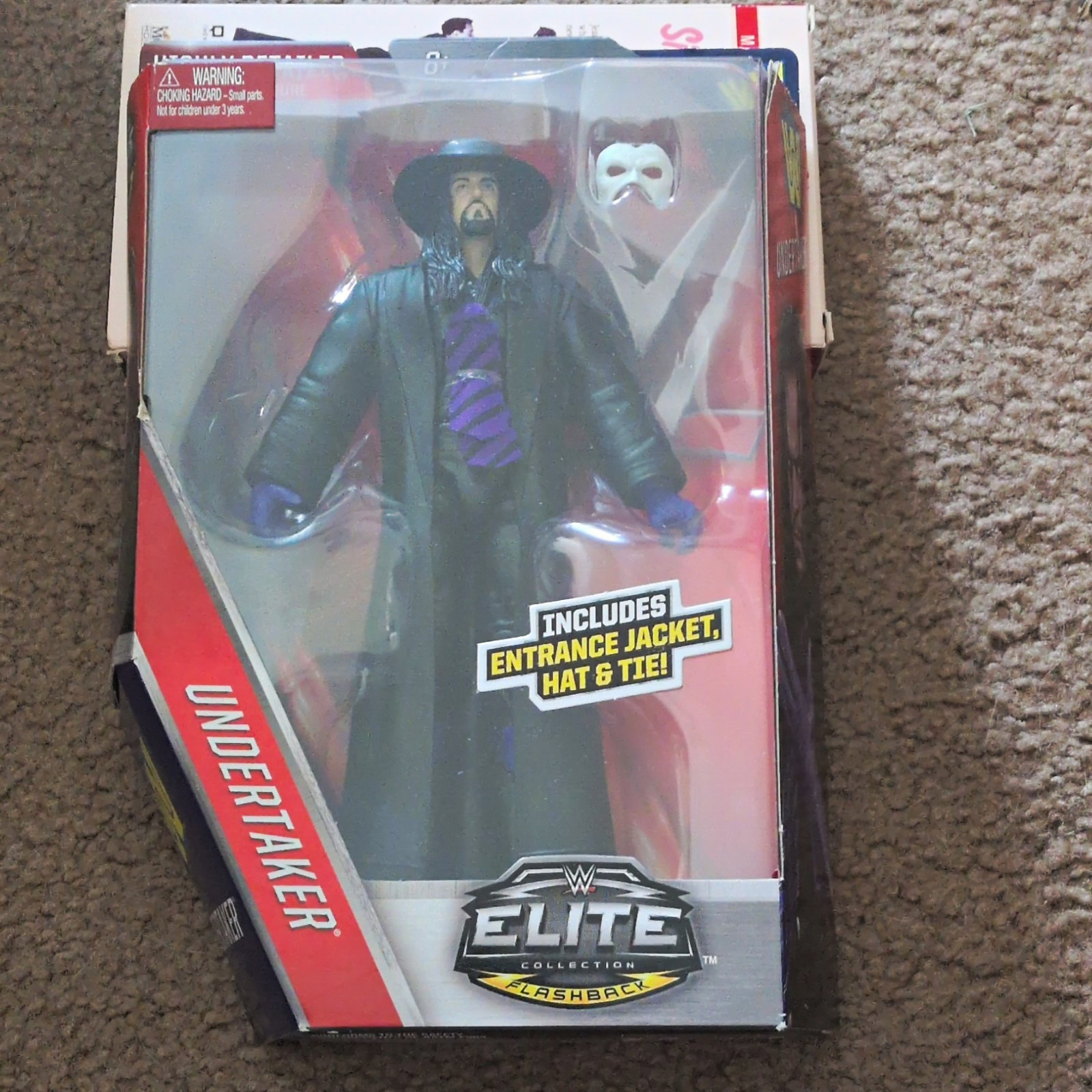 WWE Elite Flashback The Undertaker Figure Boxed w/ Jacket Hat Tie
