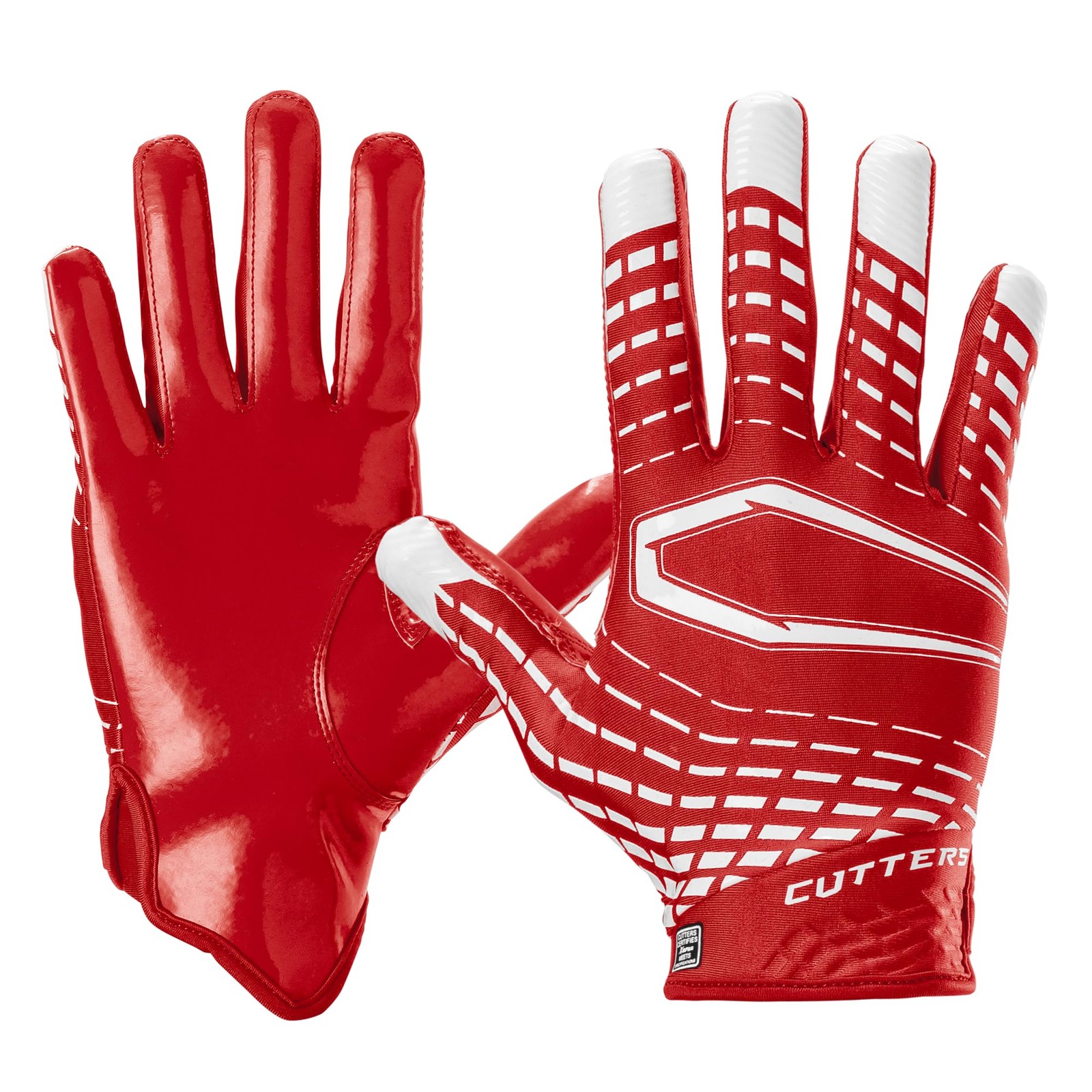 Cutters Football Wide Receiver Gloves. Rev 5.0 Ultra Grip No Slip. Adult (1 Cutters Football Wide Receiver Gloves. Rev 5.0 Ultra Grip No Slip. Adult (1