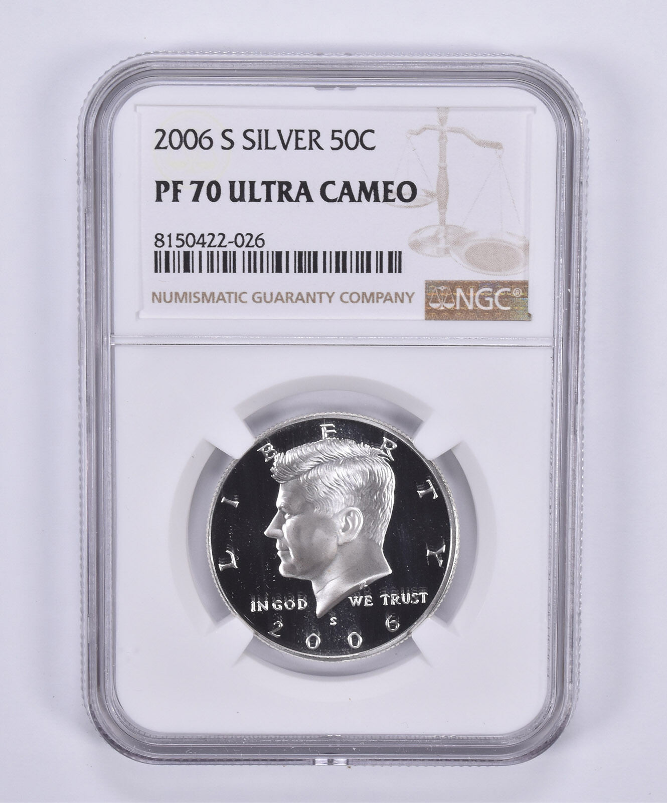 2006-S Kennedy Half Dollar Silver PF70 UCAM NGC Brown Label