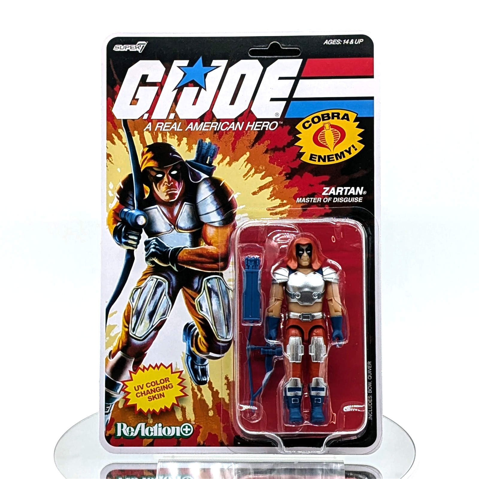 Super7 ReAction+ G.I. Joe Master of Disguise ZARTAN 3.75\