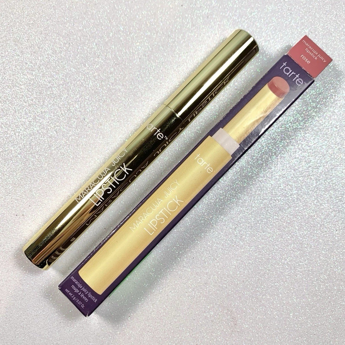Tarte Maracuja Juicy Lipstick Rose BNIB RARE FULL SIZE Tarte Maracuja Juicy Lipstick Rose BNIB RARE FULL SIZE