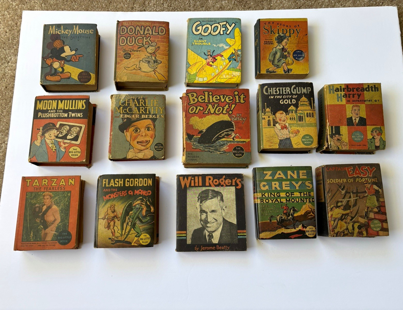 Vintage 1930’s The Big Little Book Lot of 14 Vintage 1930’s The Big Little Book Lot of 14