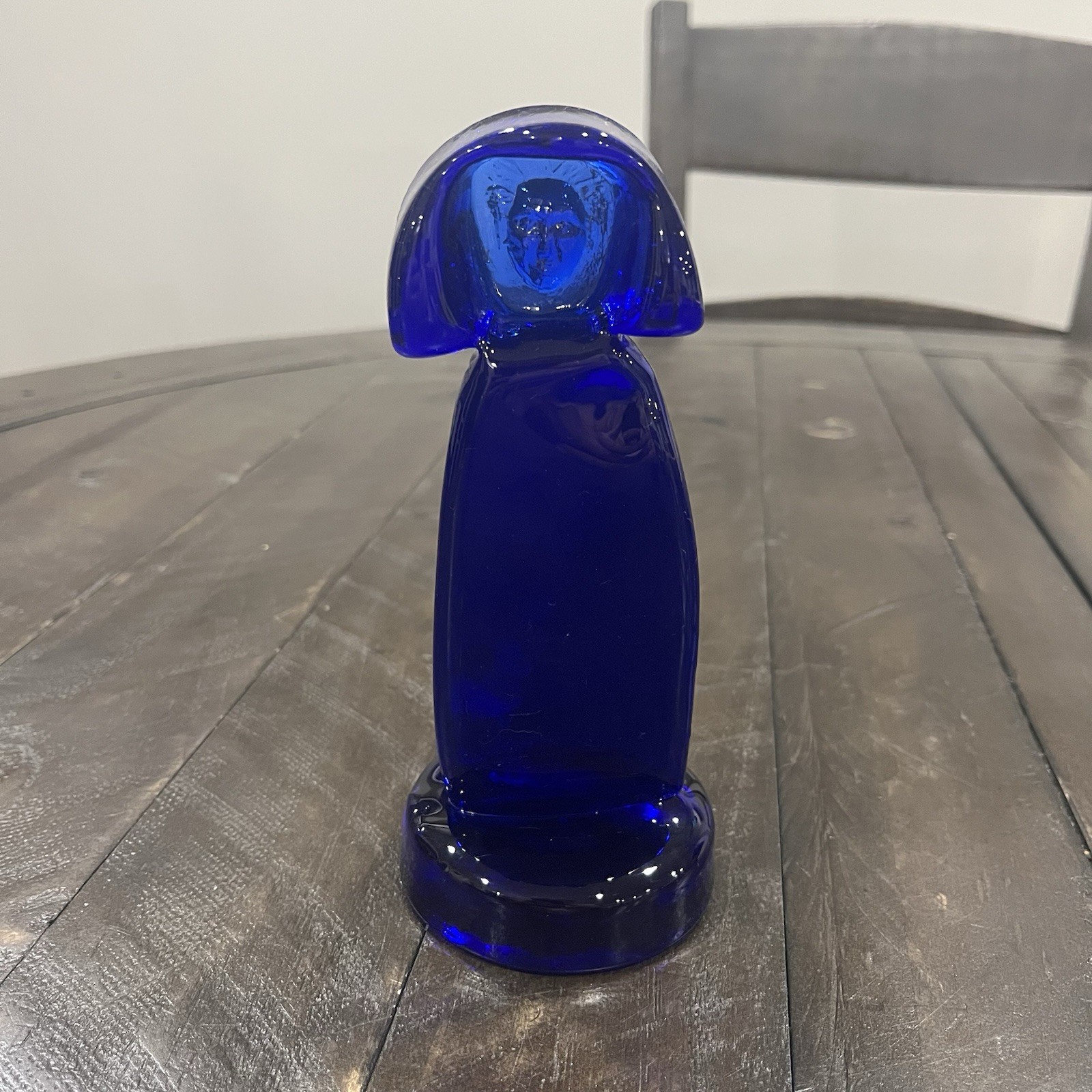 Erik Hoglund Kosta Boda Cobalt Glass Statue People Series  Figurine