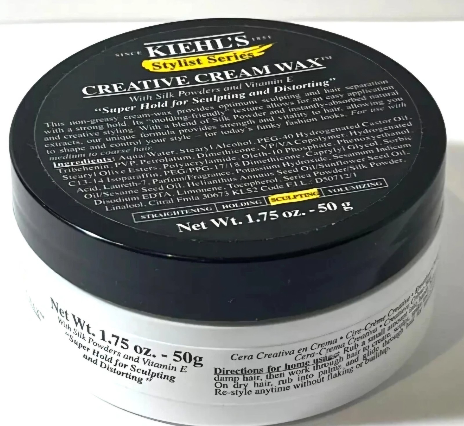 Kiehl's Stylist Series Creative Cream Wax 50g / 1.75oz NEW Rare HTF