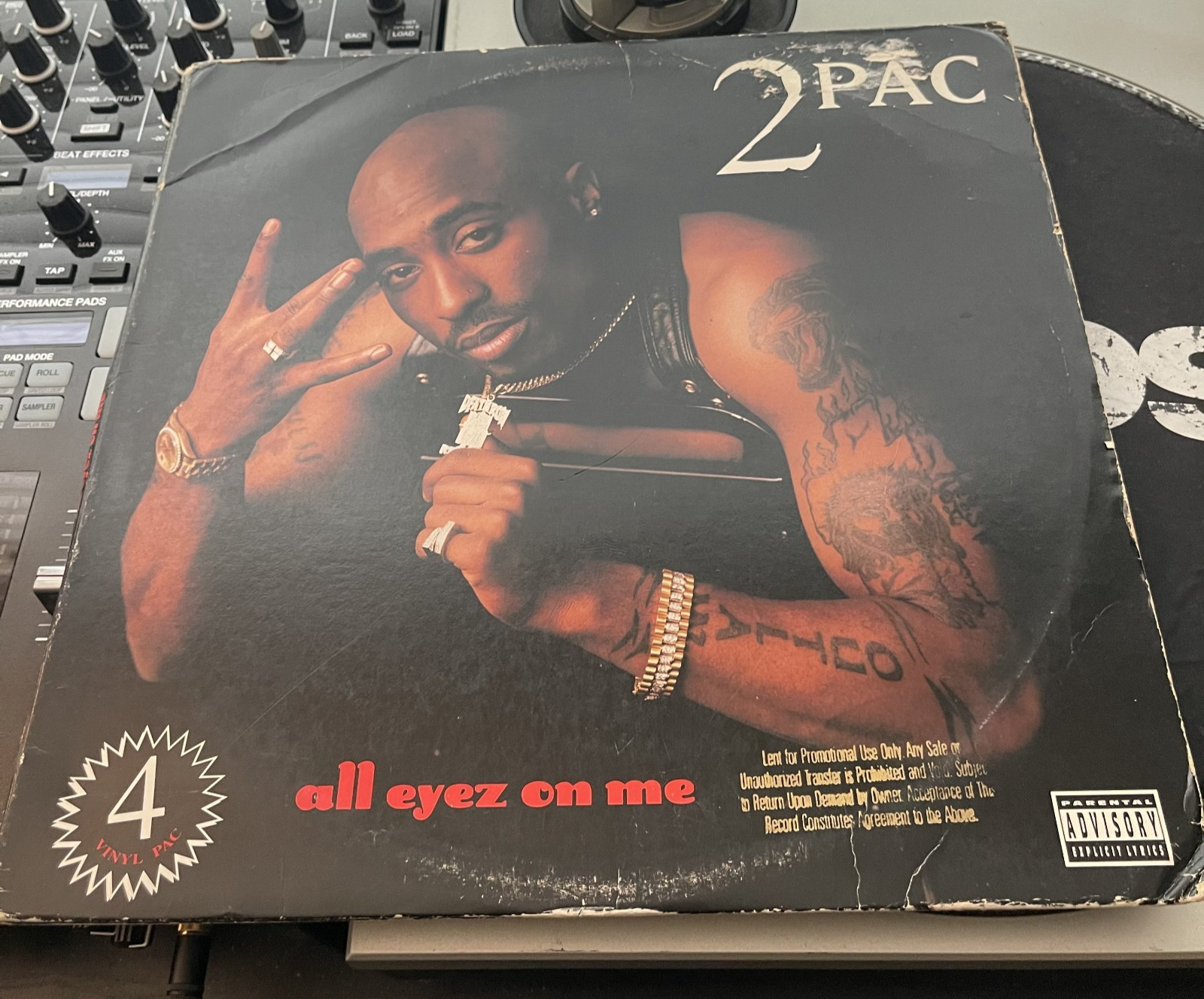 2Pac - All Eyez On Me OG 1996 3XLP PROMO Pressing in Picture Cover VG-/VG-