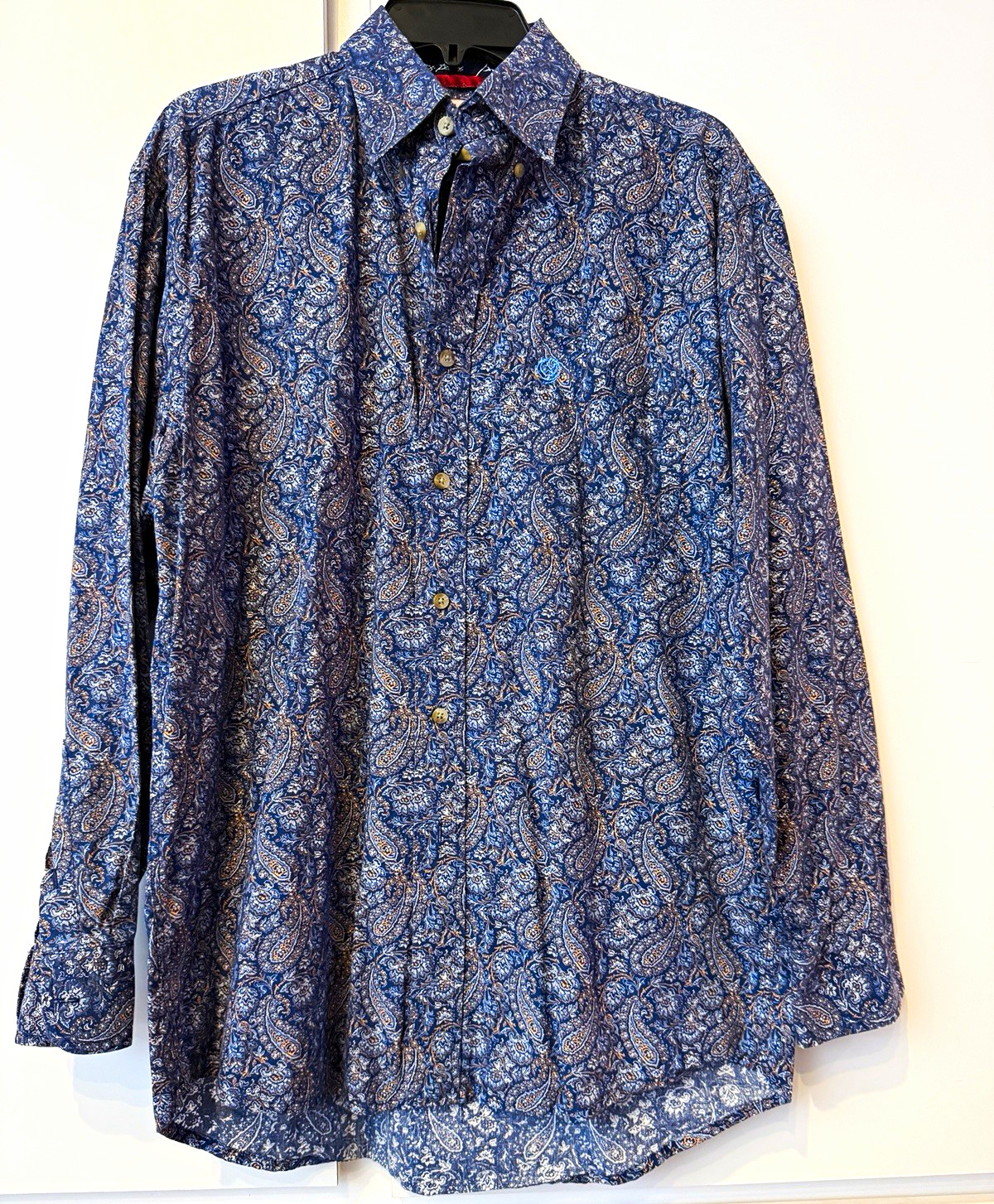 Vintage Men’s Wrangler George Strait Long Sleeved Western Shirt Size M Vintage Men’s Wrangler George Strait Long Sleeved Western Shirt Size M