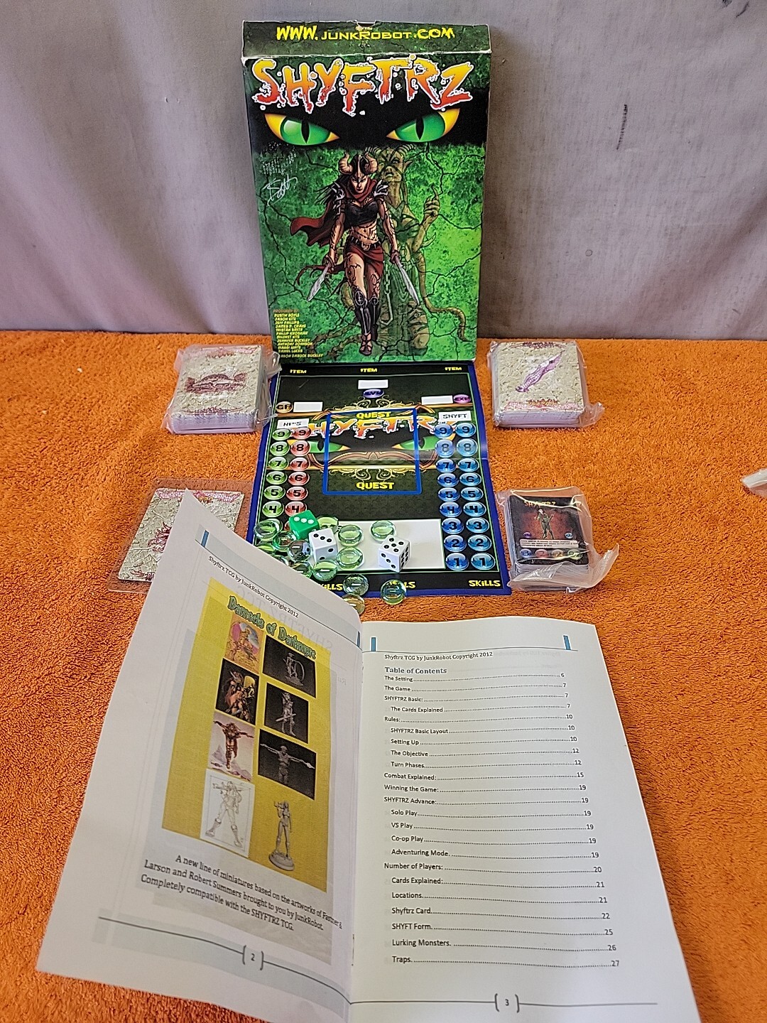 L•Vintage 2012 Shyftrz TCG Role Play Fantasy Trading Card Game By JunkRobot 