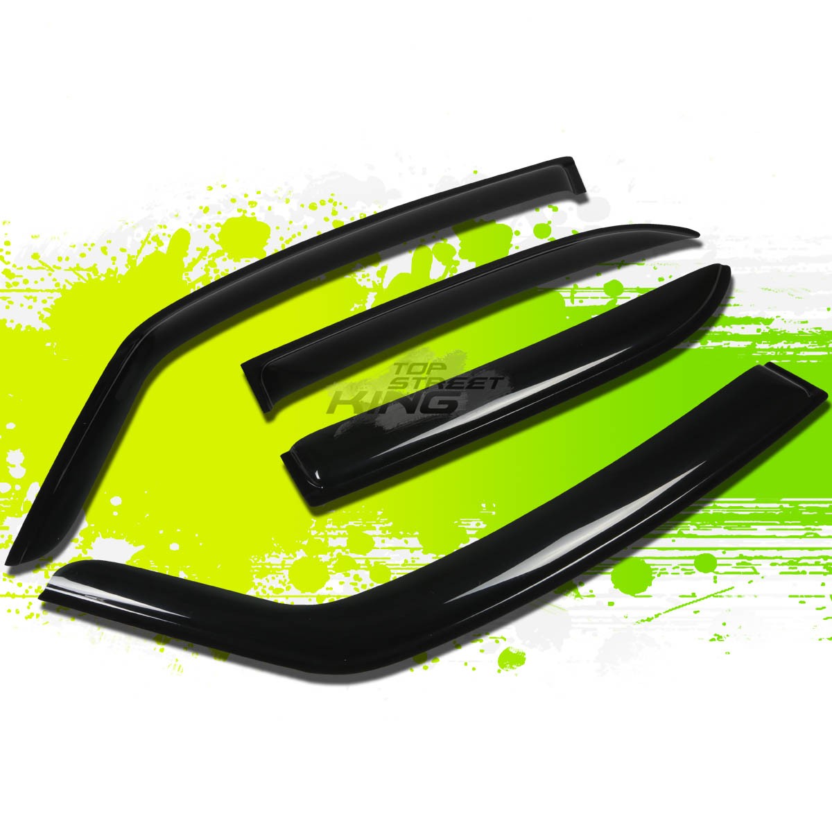 DARK TINT SIDE WINDOW VISOR/WIND DEFLECTOR SUN RAIN SHADE FOR 07-14 SUZUKI SX4