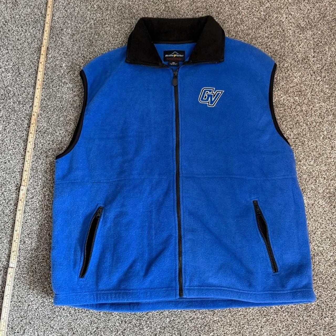 Weather Perfect Grand Valley State University Fleece Vest 2XL Blue GV Weather Perfect Grand Valley State University Fleece Vest 2XL Blue GV
