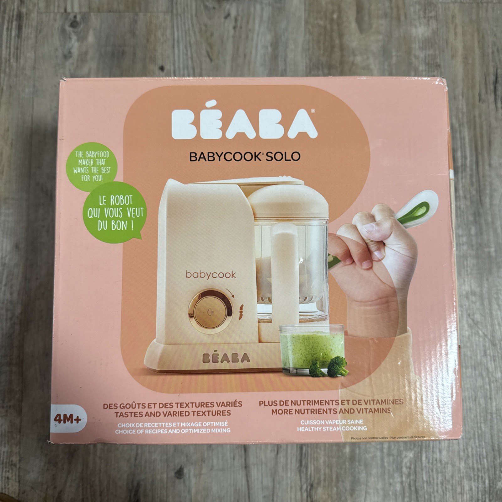 BEABA Babycook Solo 4 in 1 Baby Food Maker,Puree Steamer and Blender(New in box)