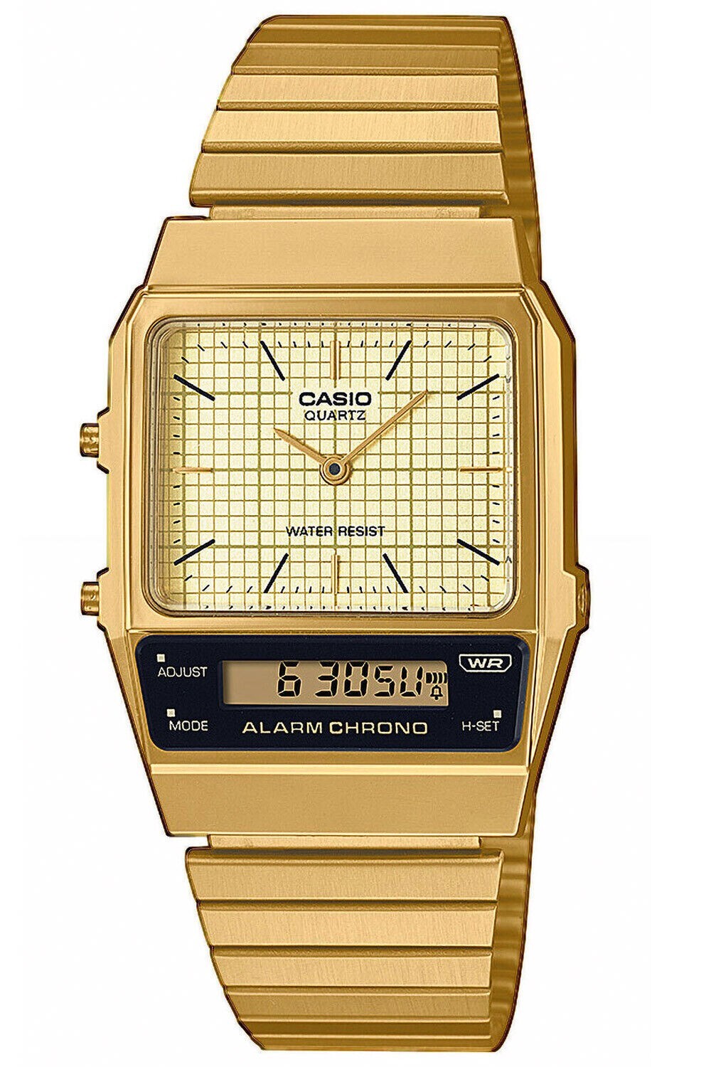 CASIO STANDARD limited model AQ-800EG-9A Gold ana-digi Men\'s Watch New in Box