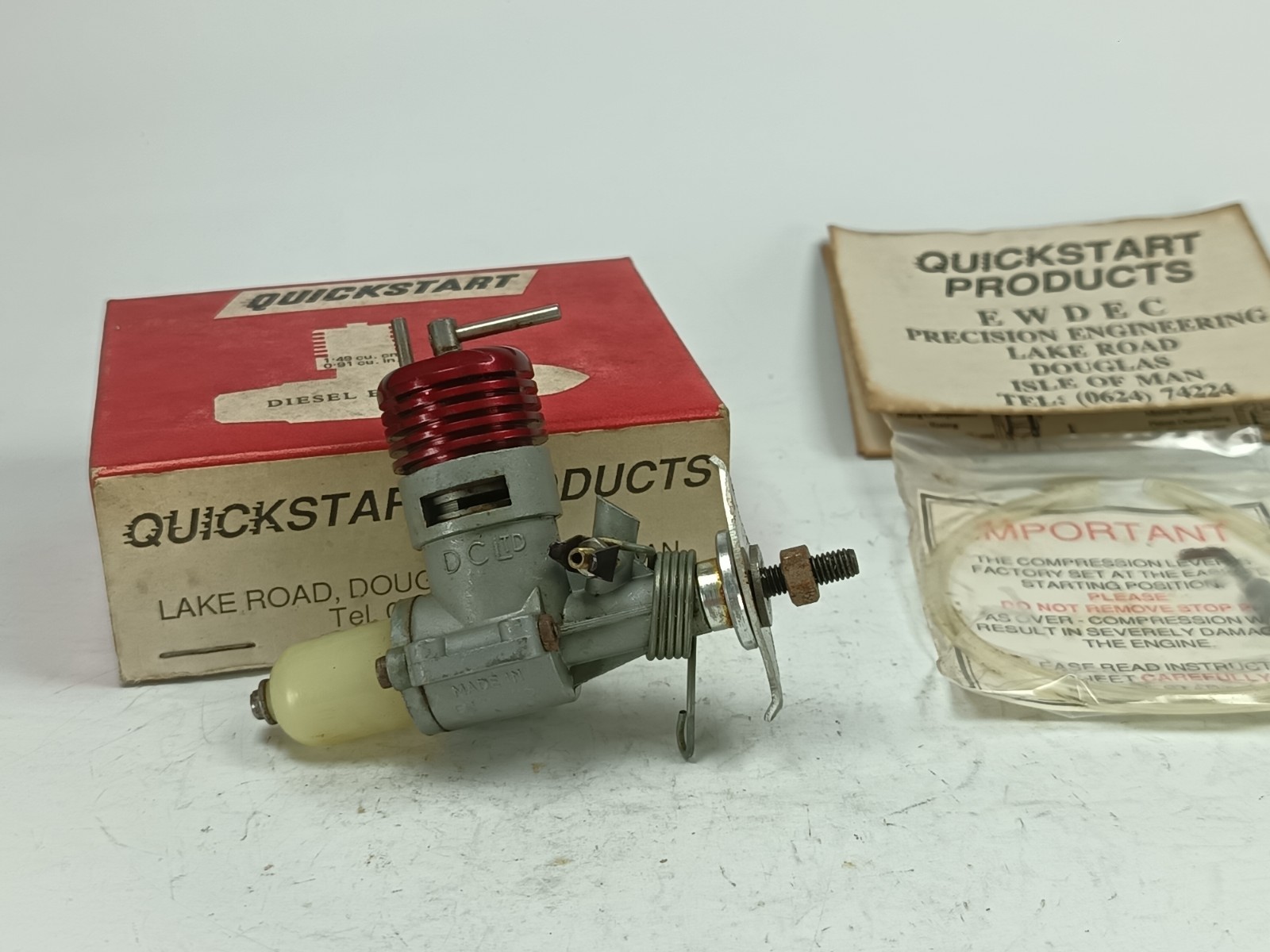 NIB Mint Condition DC QuickStart Sabre 1.5cc .09 Diesel Airplane Model Engine NIB Mint Condition DC QuickStart Sabre 1.5cc .09 Diesel Airplane Model Engine