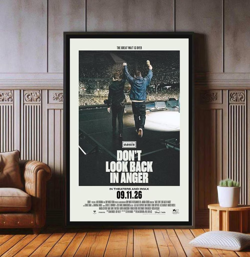 Oasis Don't Look Back In Anger 2026 Movie Film Poster