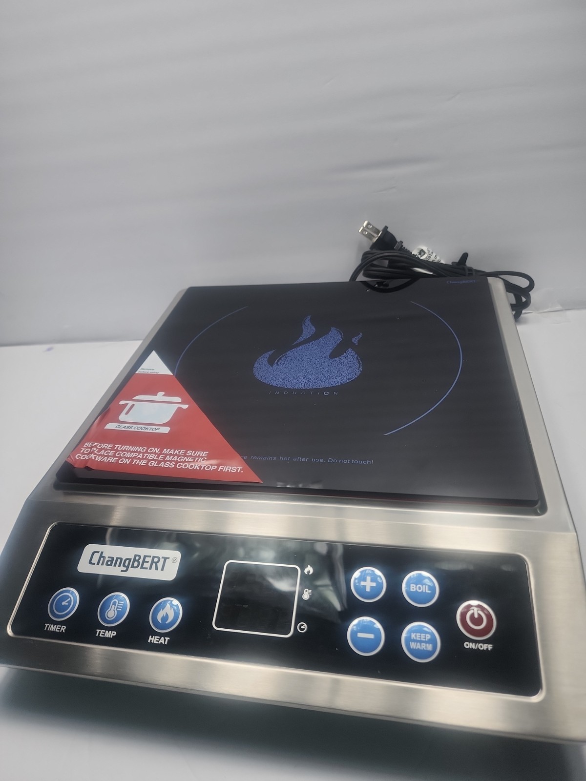 ChangBERT CIB-80P Commercial Induction Cooktop 1800W 120V NSF ETL ChangBERT CIB-80P Commercial Induction Cooktop 1800W 120V NSF ETL