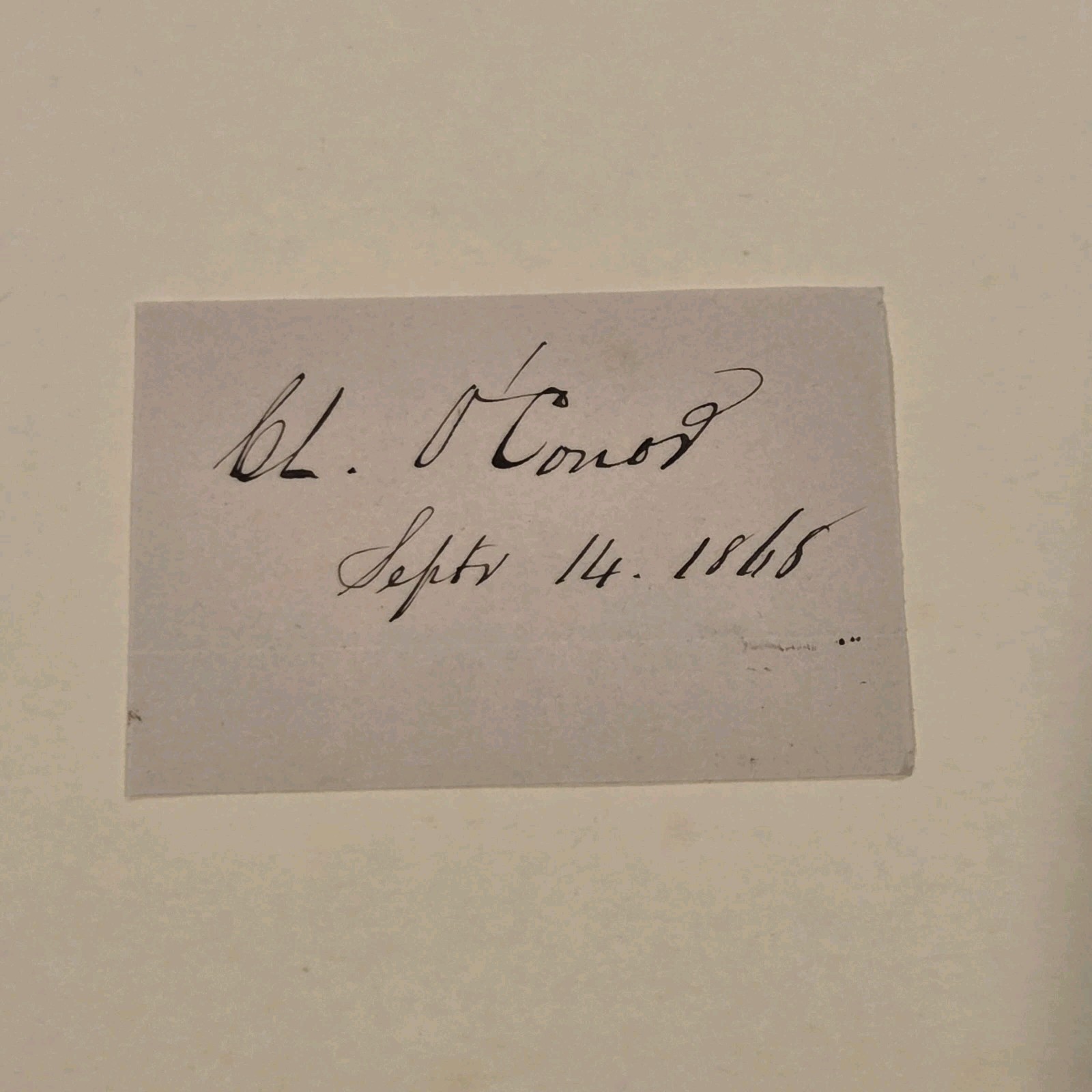 Charles O\'Conor Signed Lawyer Autograph Auto C.L. Jefferson Davis Boss Tweed Charles O\'Conor Signed Lawyer Autograph Auto C.L. Jefferson Davis Boss Tweed