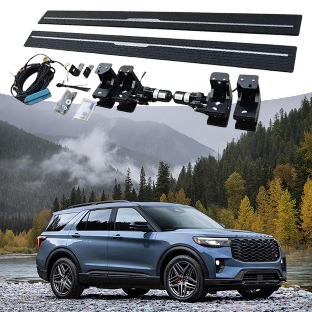 2PCS Electric Deployable Running Board Side Step Fit For Ford Explorer 2020-2026 2PCS Electric Deployable Running Board Side Step Fit For Ford Explorer 2020-2026