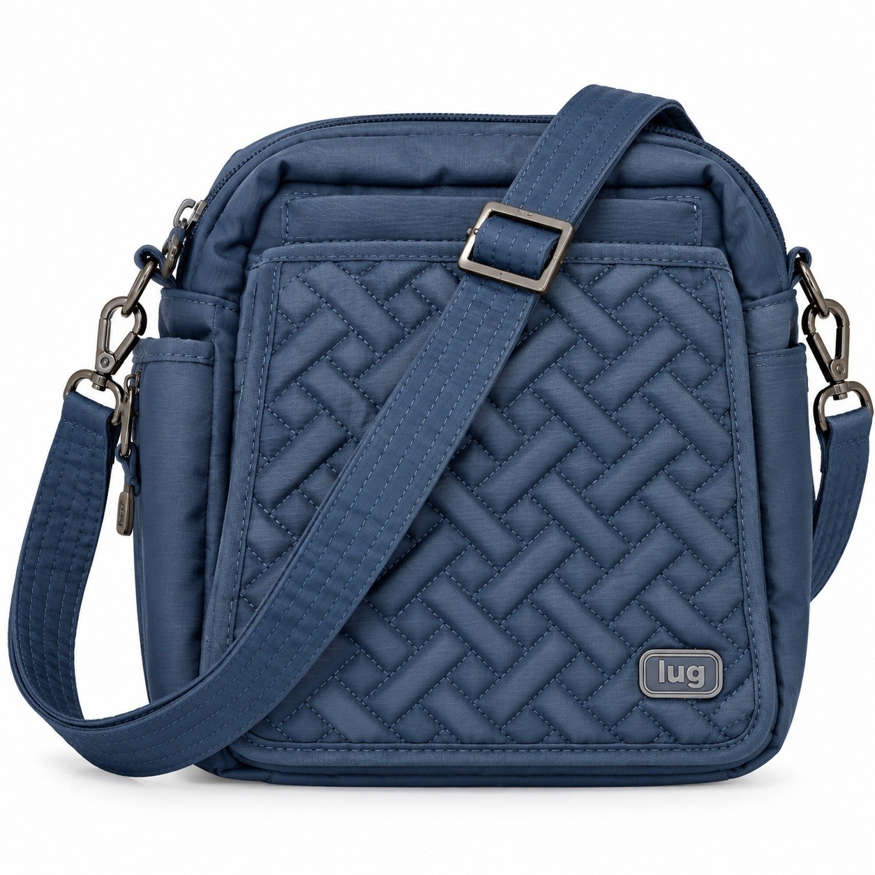 Lug Hopper Crossbody Bag Navy Blue Quilted Travel Festival Casual Utility Chic