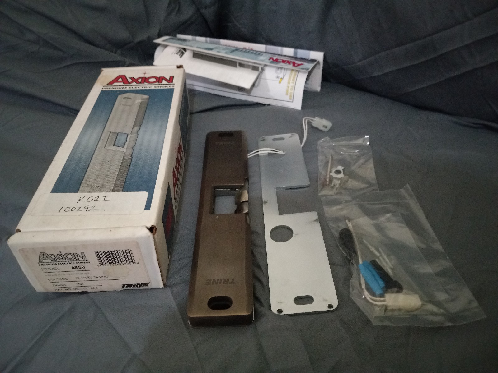 TRINE AXION Access Exit Device Electric Door Strike 4850-32D 12-24 DC TRINE AXION Access Exit Device Electric Door Strike 4850-32D 12-24 DC