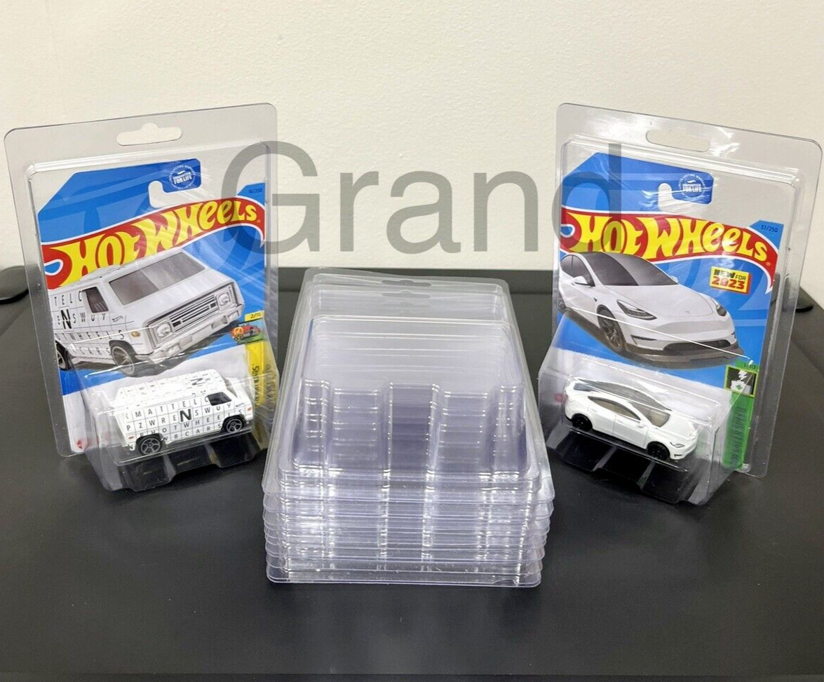 50 Protector Cases For Hot Wheels Matchbox Mainline Blister Pack 