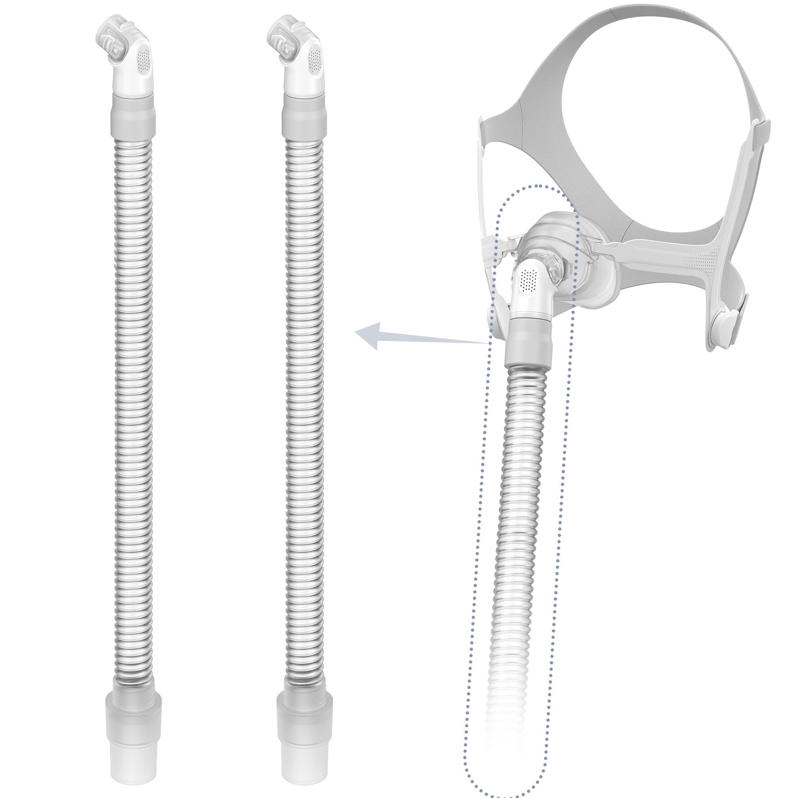 Replacement Tube Connector for N20- 2 Pack, Durable & Flexible, Open Box