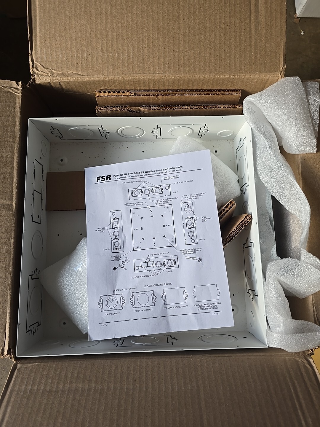 BRAND NEW- FSR PWB-320-ESK