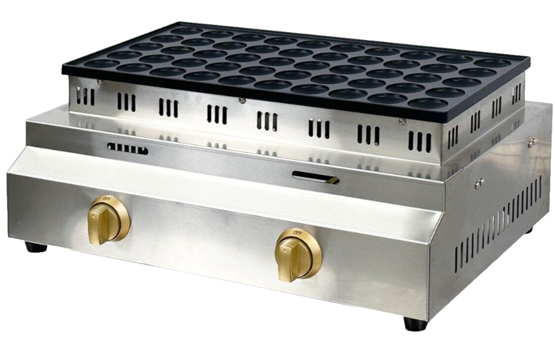 NEW Nonstick 50 Pcs Mini Pancake Machine Poffertjes Baker Dutch Maker Propane LP NEW Nonstick 50 Pcs Mini Pancake Machine Poffertjes Baker Dutch Maker Propane LP