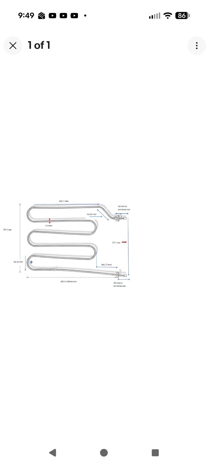 Upper Broiler Element Upper Broiler Element