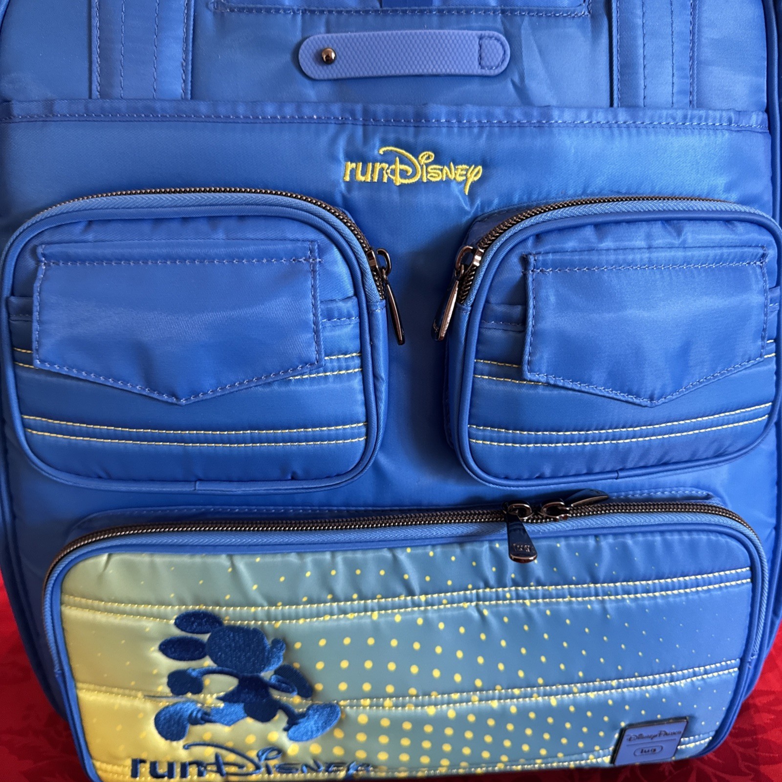 BNWT runDisney Disney Parks LUG Puddle Jumper Travel Bag Bright Blue Quilted BNWT runDisney Disney Parks LUG Puddle Jumper Travel Bag Bright Blue Quilted
