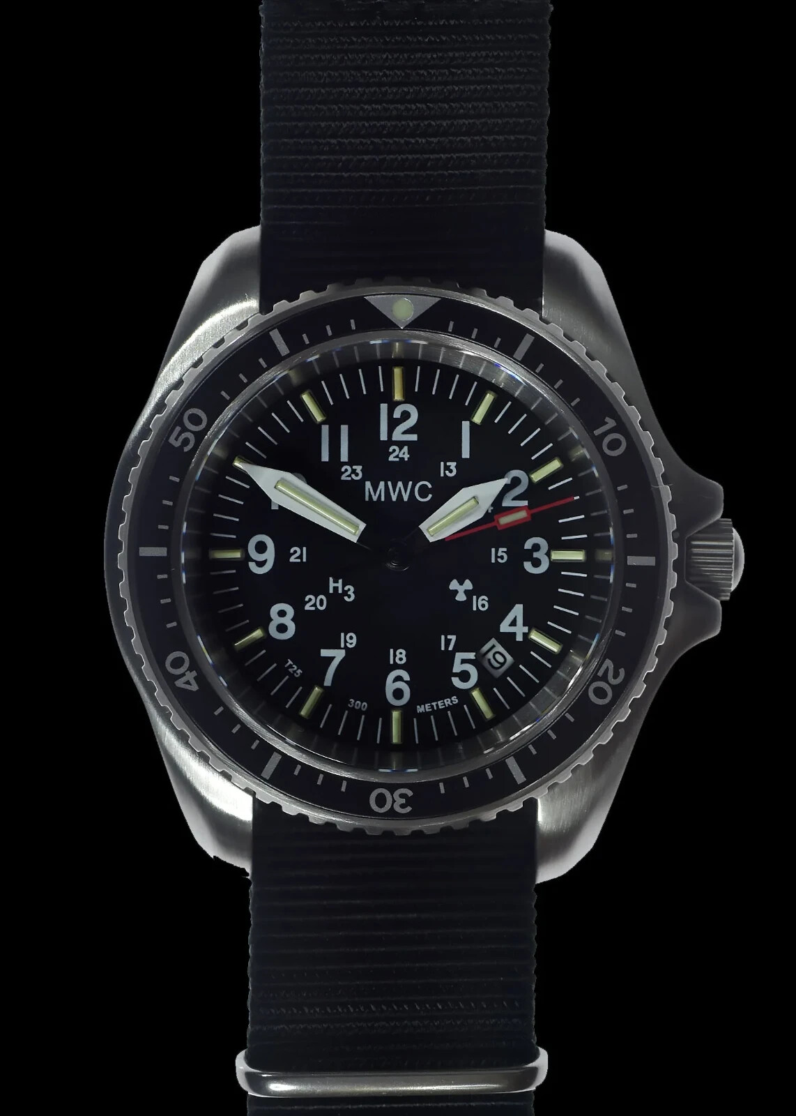 MWC Stainless  Steel Automatic Military Divers Watch & Sapphire Crystal