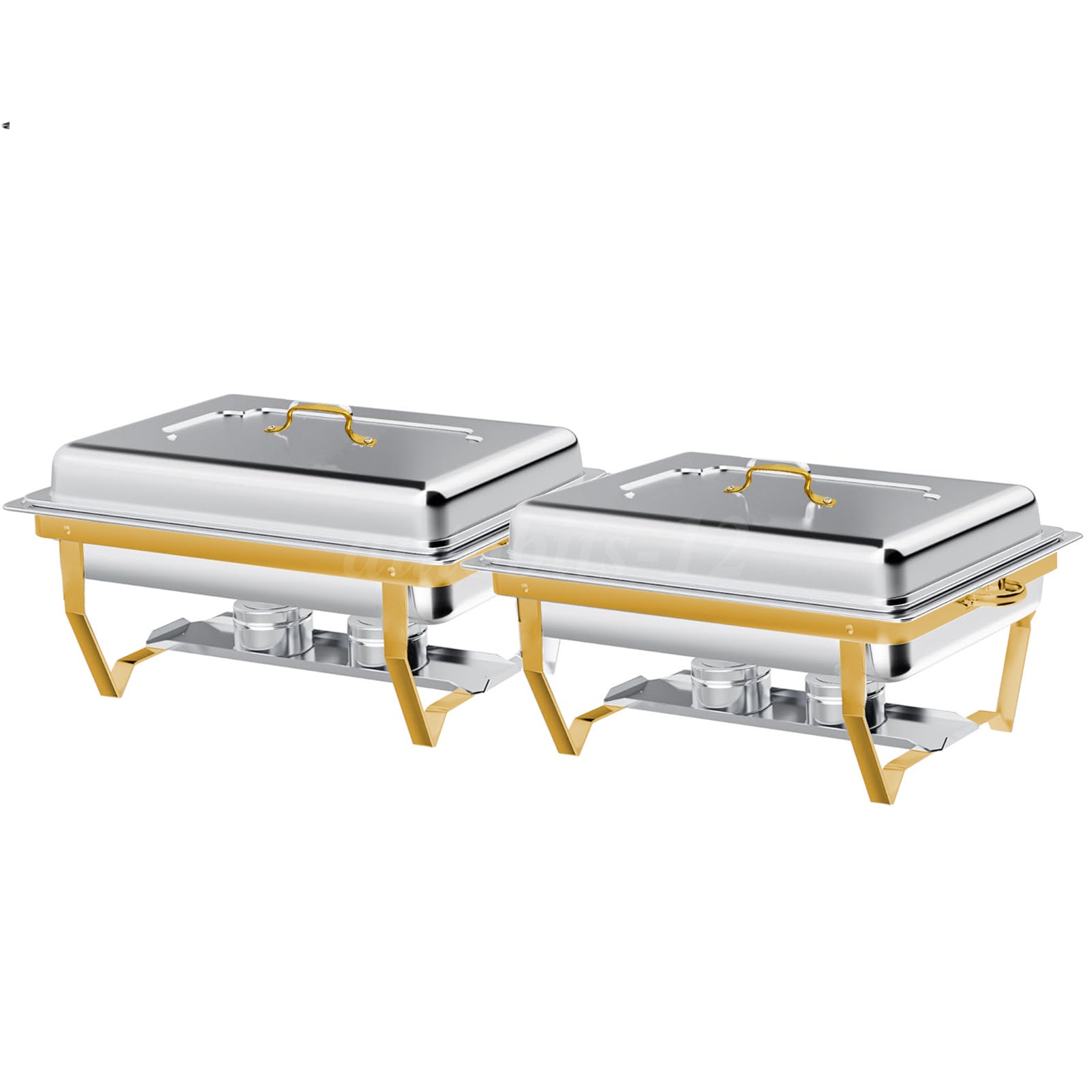 1/2/4Pack 9L Chafing Dish Buffet Set Stainless Steel Chafer for Catering Gold