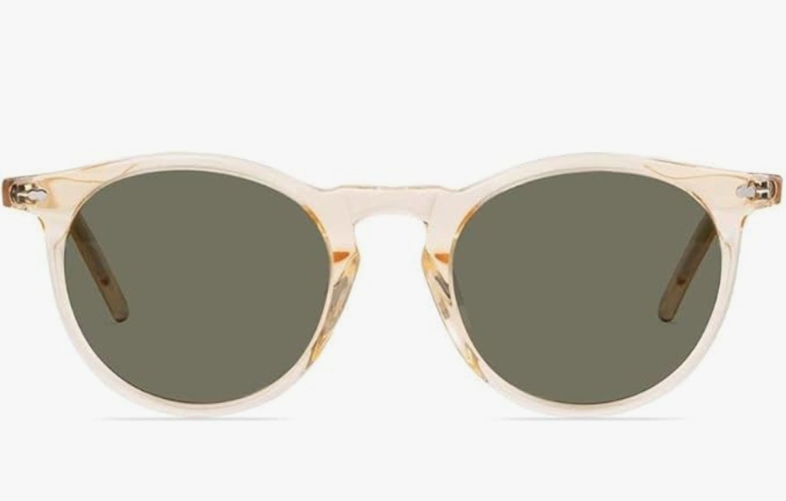 Christopher Cloos Paloma Minimalistic Polarized Sunglasses Champagne/Sun