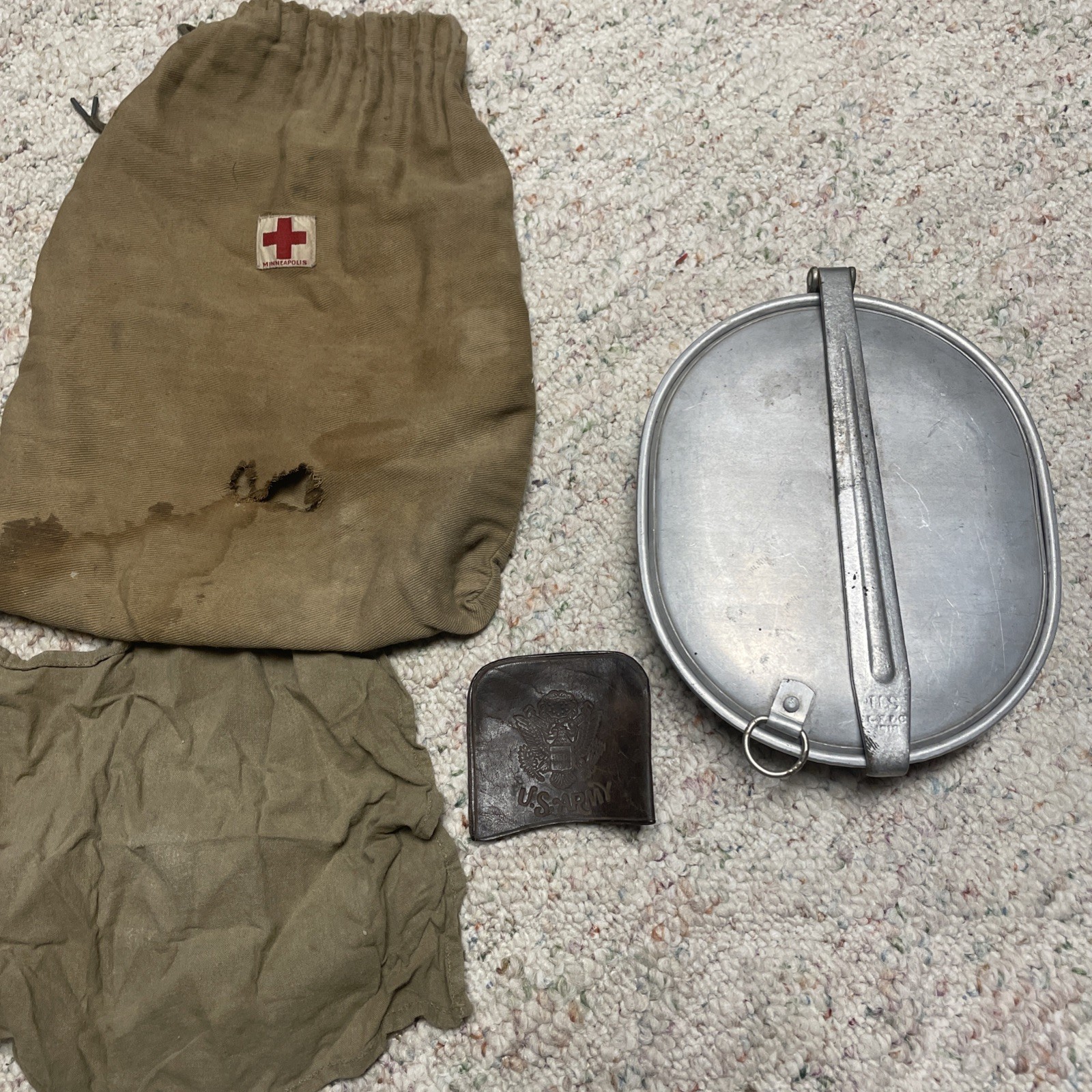Ww1 Mess Kit with Utinsels Original Ww1 Mess Kit with Utinsels Original