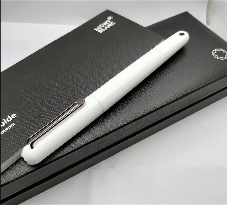 2026 Montblanc Star Walker Matte White - Black Ink Rollerball Pen Full Boxed