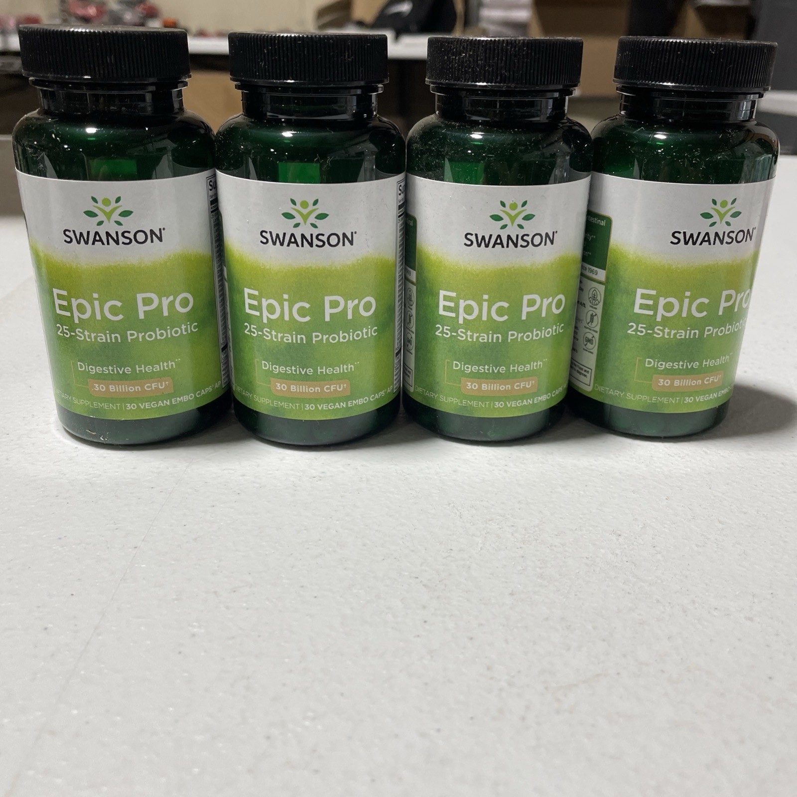 Epic-Pro 25-Strain Probiotic 30 Billion CFU Digestive Health 30 Caps (pack Of 4)