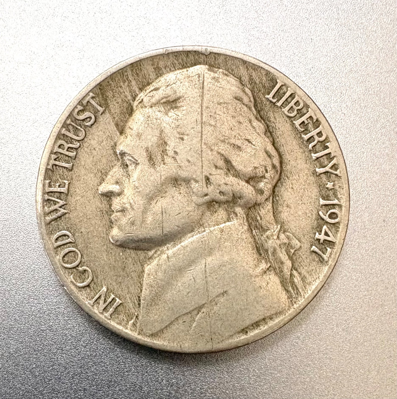 1947 Jefferson Nickel, combined shipping INV:2307 1947 Jefferson Nickel, combined shipping INV:2307