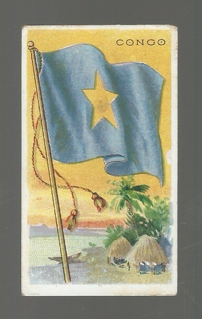 1911 T-59 AMERICAN TOBACCO FLAGS OF ALL NATIONS  CONGO   EX/MT+  RECRUIT BACK