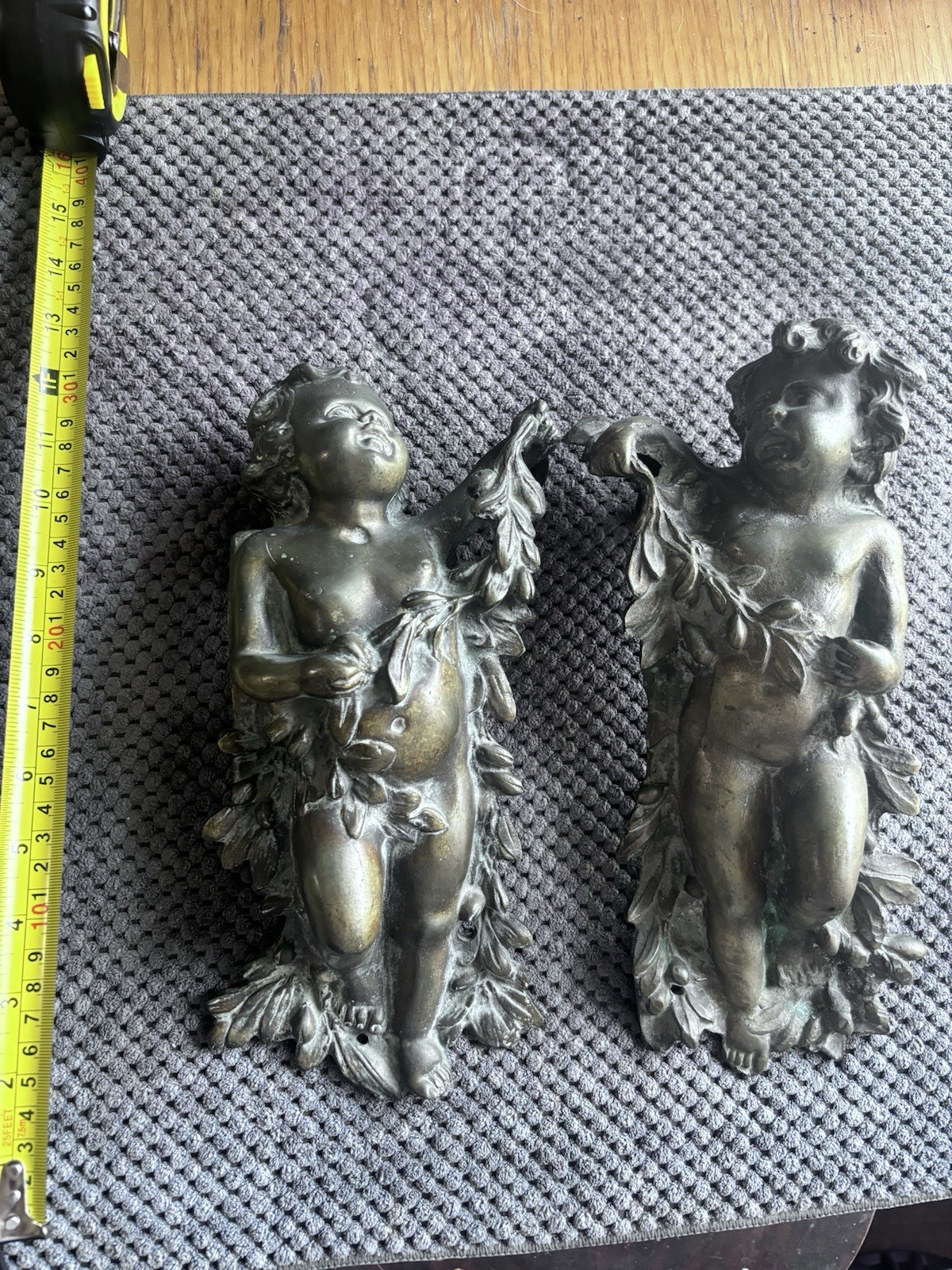 Antique 19th Century Italian Cherub Bronze Putti Angels Circa 1885 RARE original