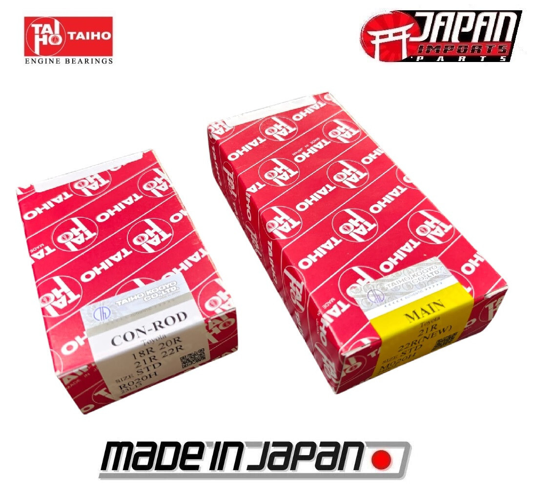 Taiho Rod & Main Bearings for 85-95 Pick Up 2.4L 4Runner 22R Made in Japan