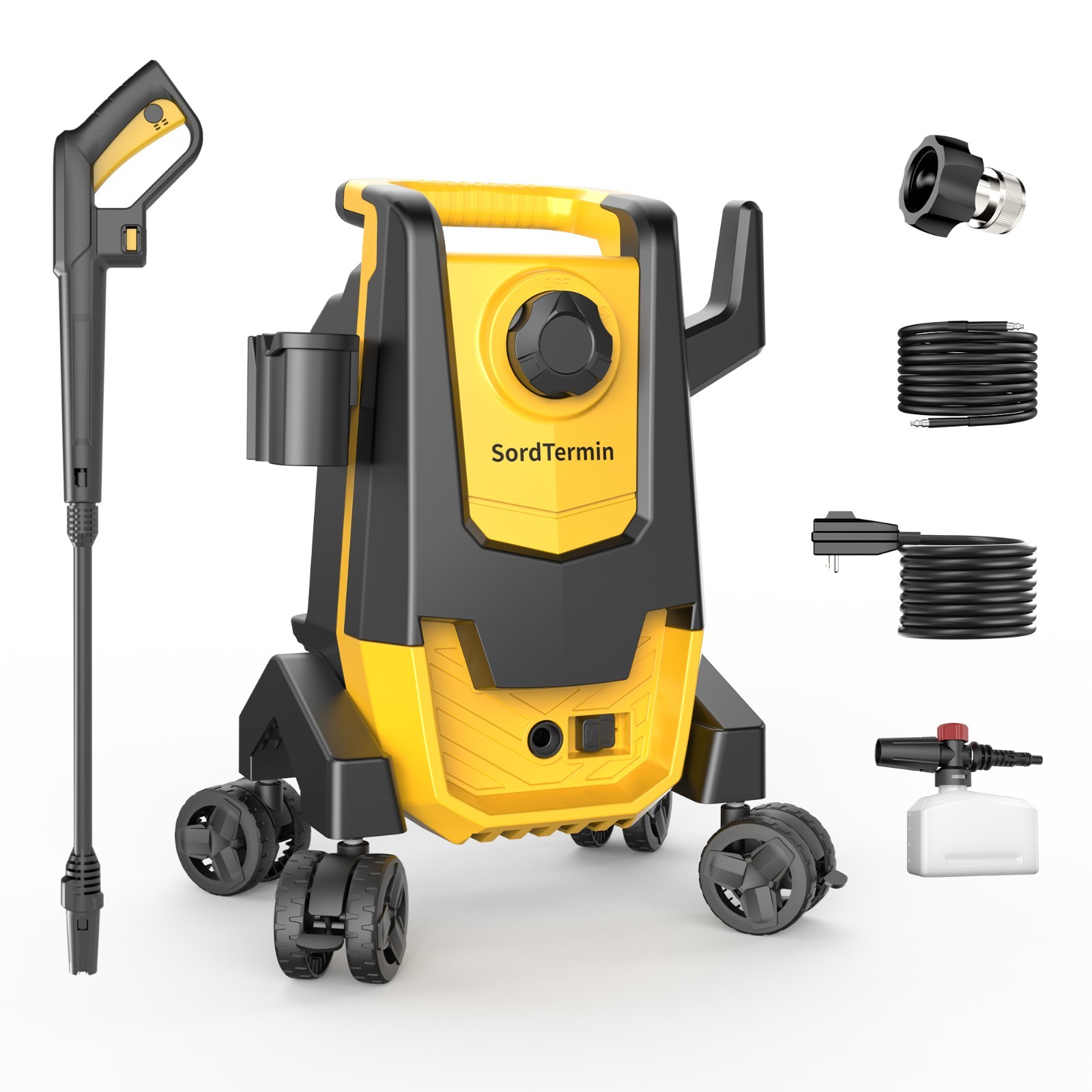 Flybrother Pressure Washer Portable Power Washer 2000 PSI Max 1.6 GPM
