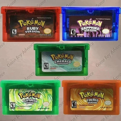 Pokemon Emerald, Ruby, Sapphire, Leaf, Fire GBA Cartridges (Pre-Owned, Tested)