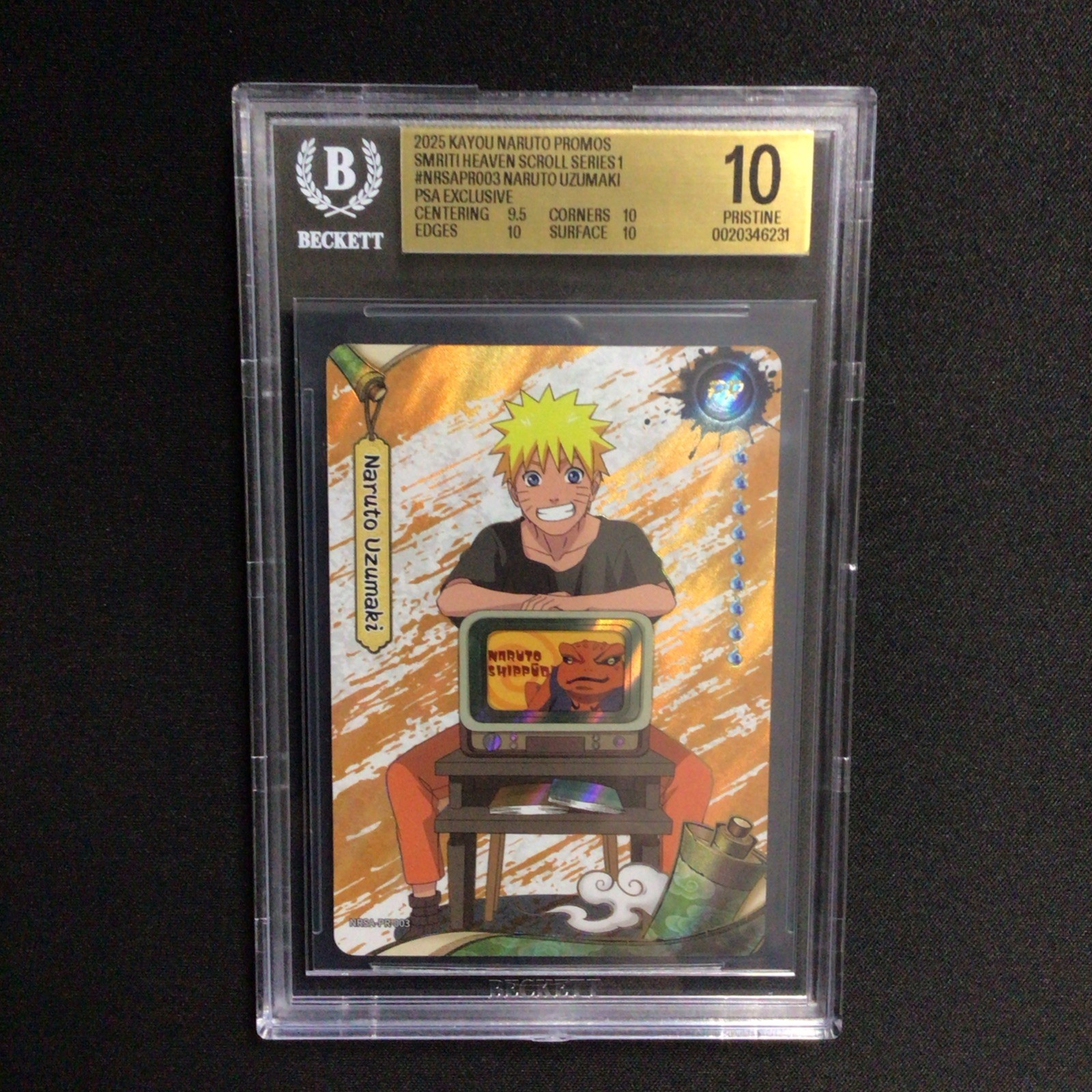 2025 Kayou Naruto PSA Mag Exclusive SMRITI 003 NARUTO UZUMAKI BGS 10 Pristine