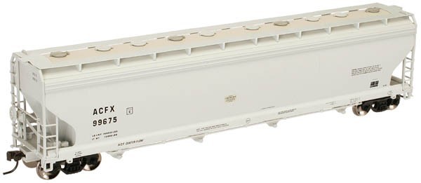 N SCALE ATLAS/50-000-201 ACFX/99675 ACF 5701 PLASTICS COVERED HOPPER