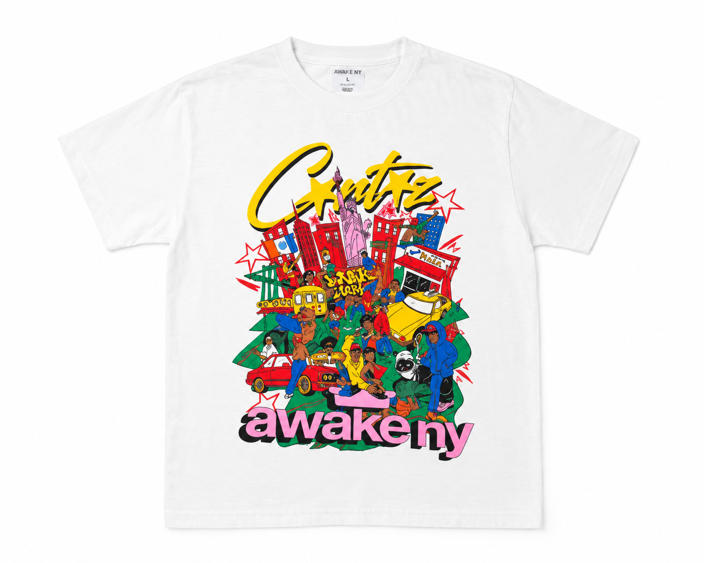 Awake NY x Corteiz NYC Exclusive Short Sleeve Tee White Size Large Brand New Awake NY x Corteiz NYC Exclusive Short Sleeve Tee White Size Large Brand New