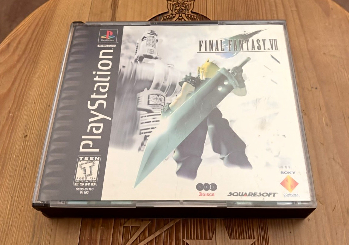 Final Fantasy VII, PSX, CIB Misprint, Good Condition