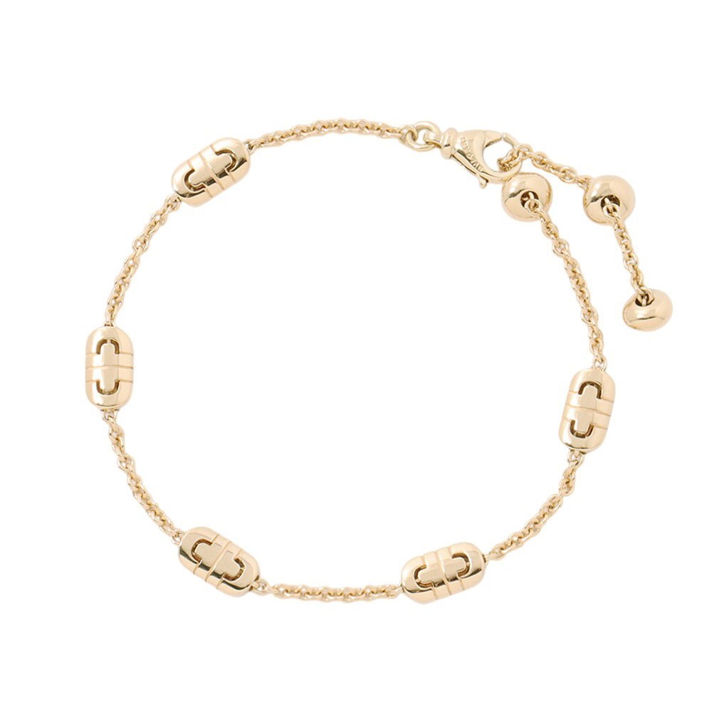 BVLGARI Parentesi 5-Motif Bracelet 18K Yellow Gold
