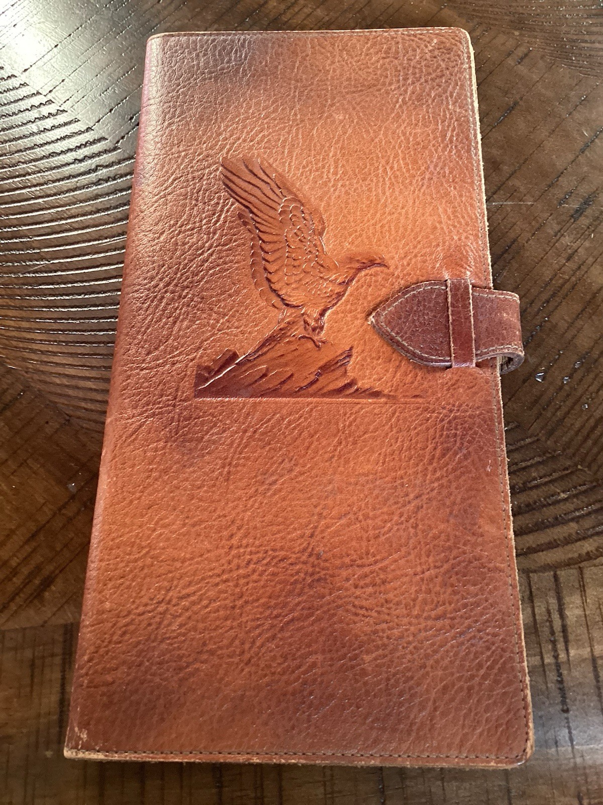 Vintage 1943 Leather Document Holder Eagle Embossed Design Vintage 1943 Leather Document Holder Eagle Embossed Design