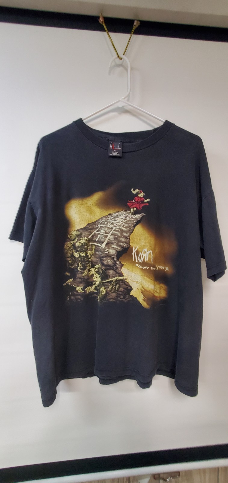 vintage korn follow the leader officially licensed giant brand t shirt xl