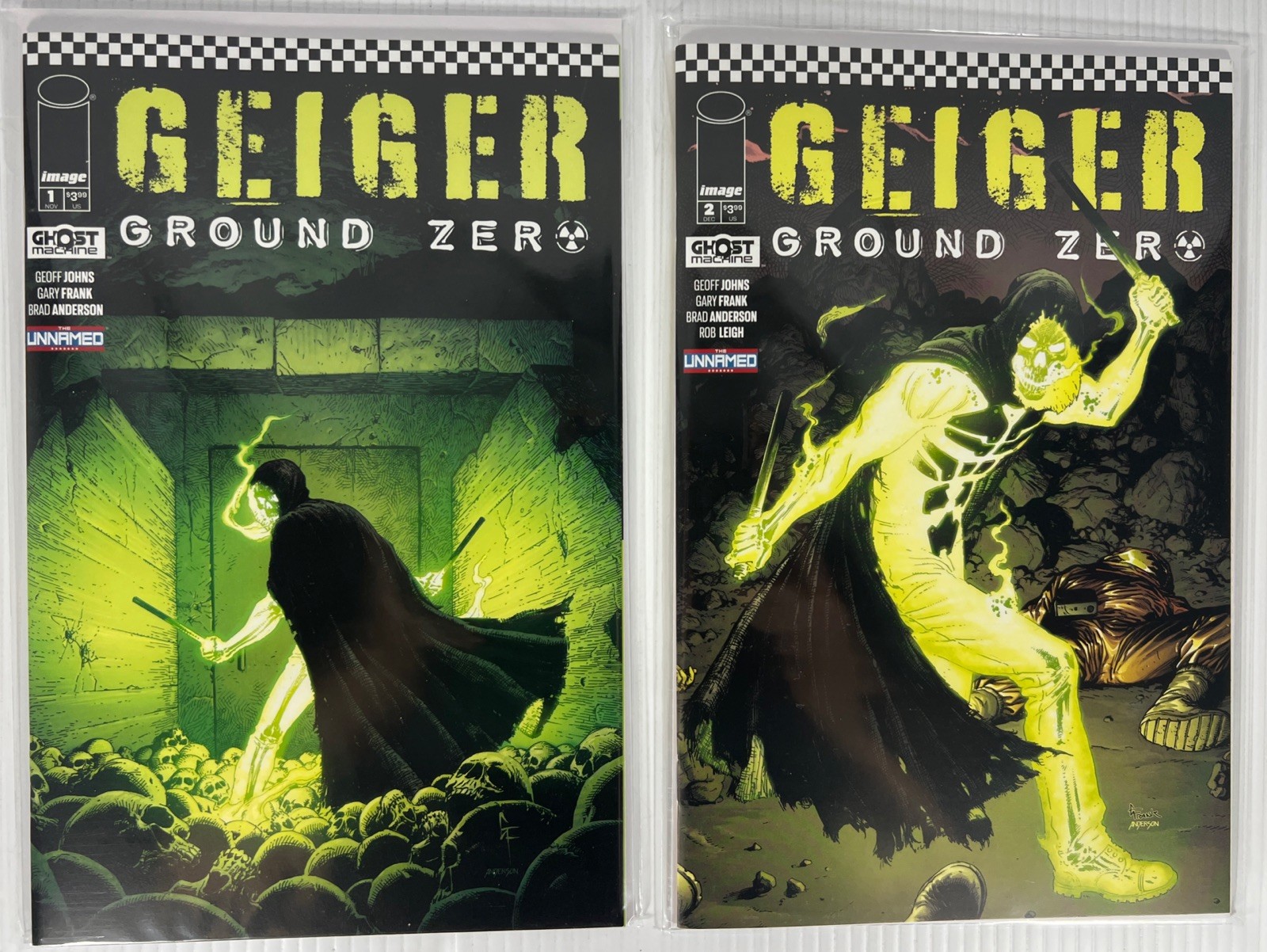 Geiger Ground Zero #1-2 Complete Gary Frank Geoff Johns Image Comics 2023 Origin