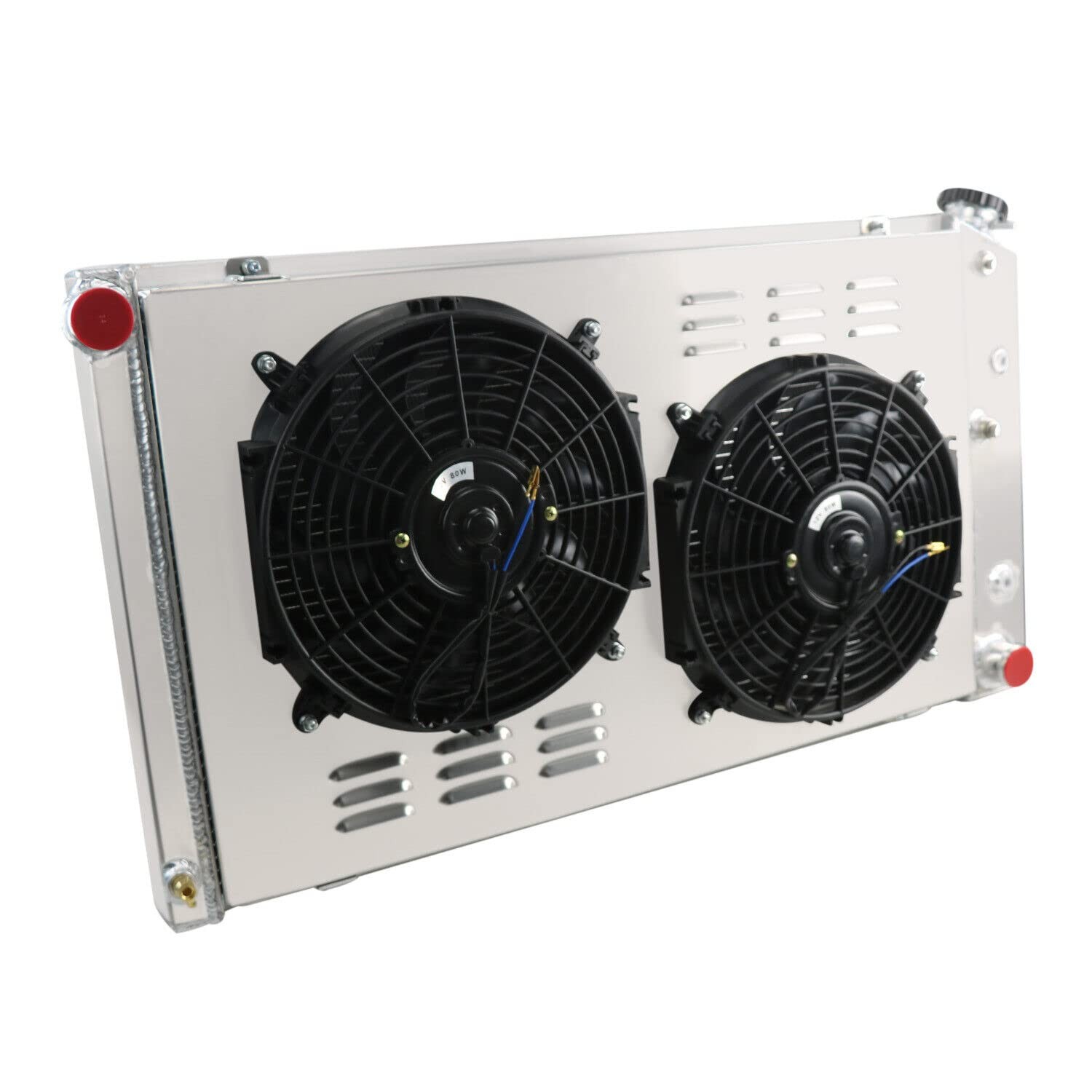 CU161 3 Row Aluminum Radiator w/ Shroud & Fan Relay Chevelle 68-73 Caprice 71-90