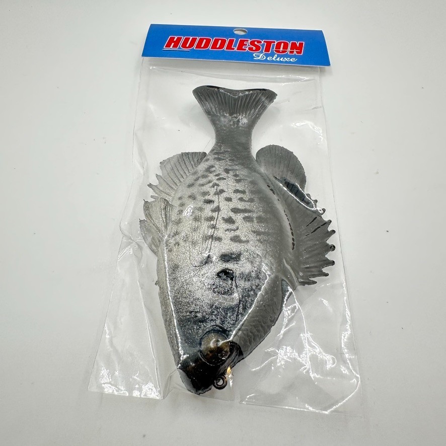 Huddleston Deluxe Huddgill Top Hook ROF 12 Crappie Silver Black Swimbait New